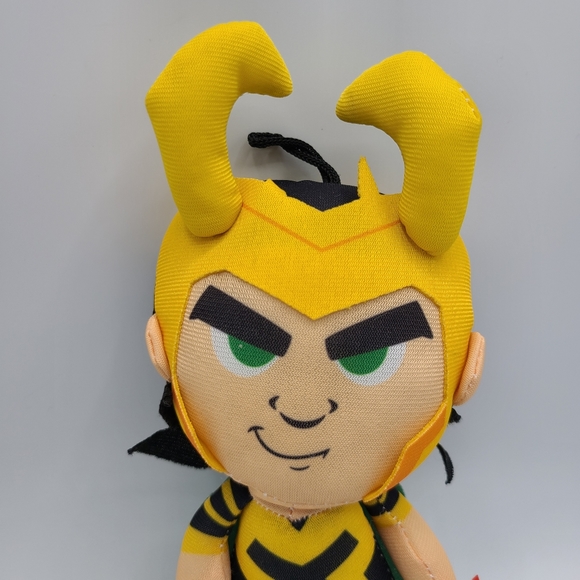 Marvel Avengers Loki Plush Green Cape Yellow Keychain 8.5” New with Tag NWT - Picture 2 of 8